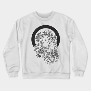 Alphonse Mucha Inspiration Crewneck Sweatshirt